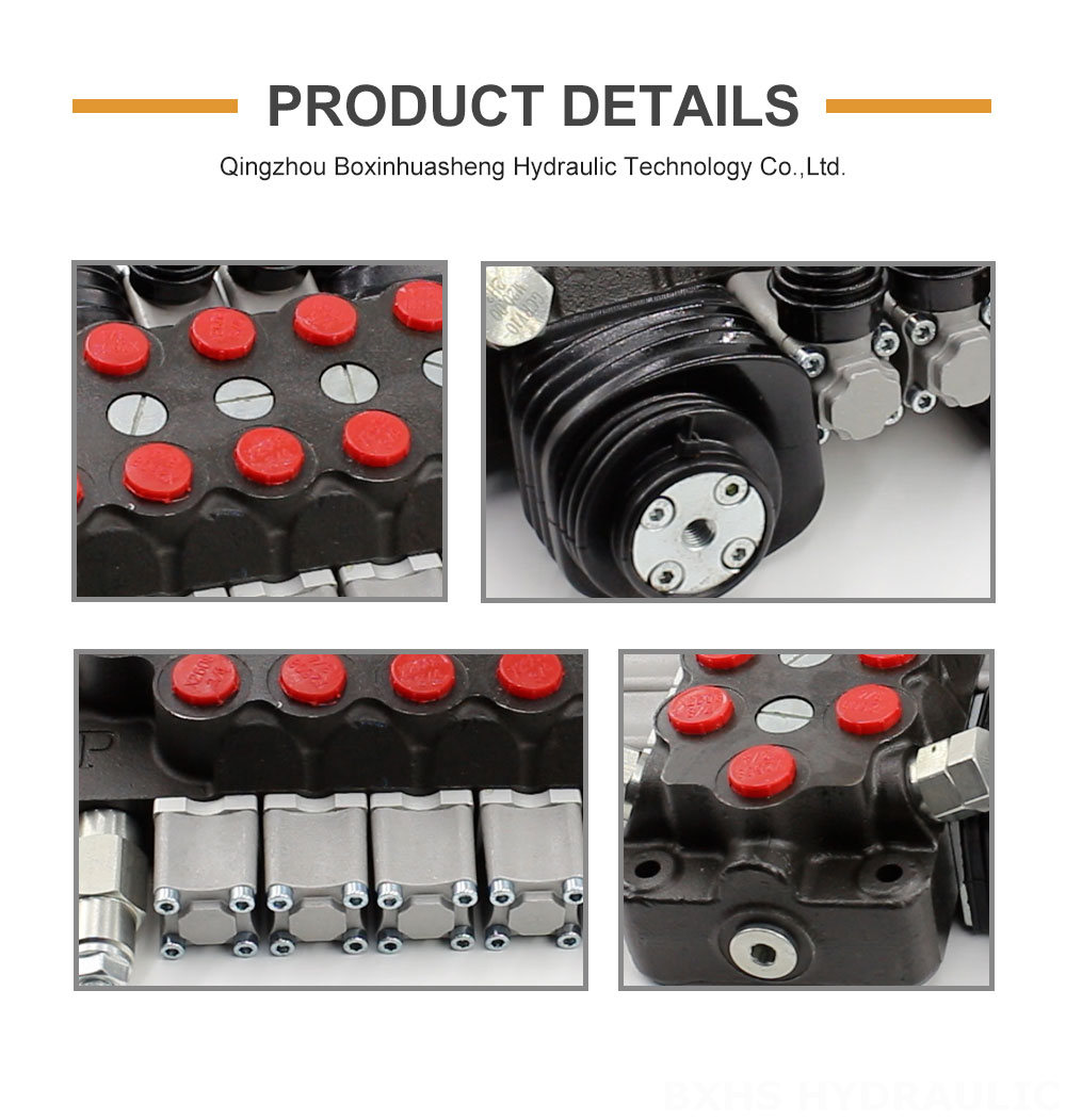 TR55 Manual and Joystick 6 Spool Monoblock Directional Valve detailed image